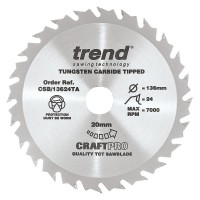 Trend CSB/13624TA Craft Saw Blade 136 X 24t X 20 Thin £22.85